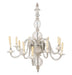 Mid 20th Century 12 Light Venetian Clear Glass Chandelier | Work of Man