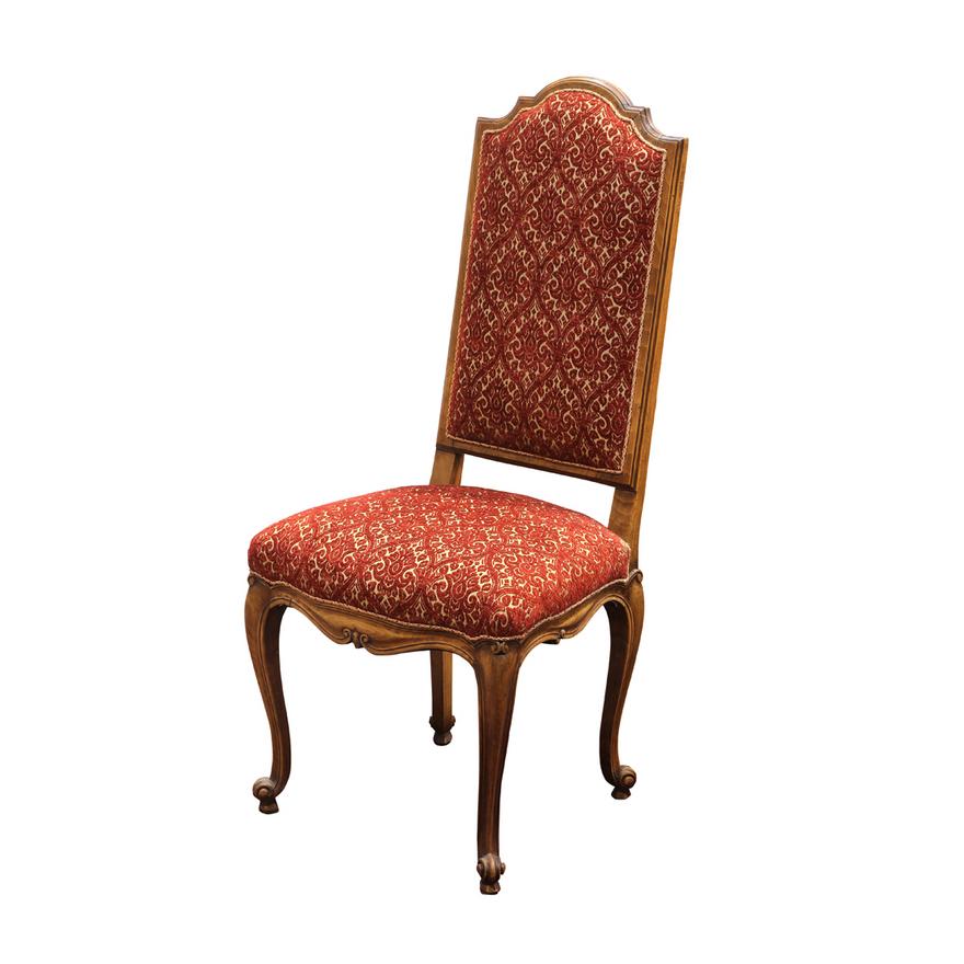 AF2-129: ANTIQUE SET OF 8 EARLY 20TH CENTURY FRENCH LOUIS XV STYLE DINING CHAIRS