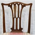 AF2-114: ANTIQUE ASSEMBLED SET OF 5 LATE 19TH CENTURY CHIPPENDALE STYLE MAHOGANY SIDE CHAIRS