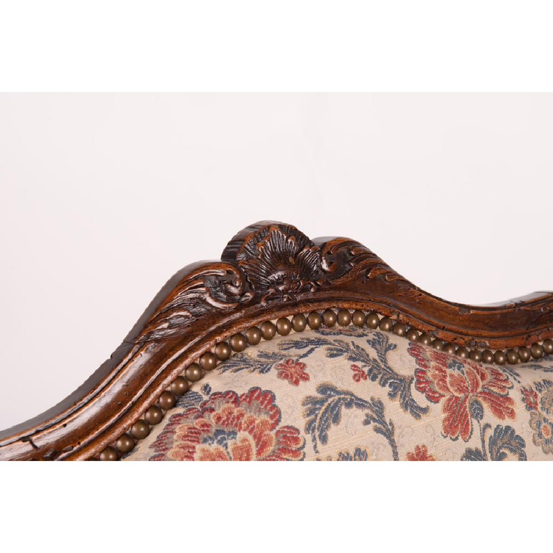 AF2-155: ANTIQUE LATE 18TH CENTURY FRENCH LOUIS XV / REGENCE BEECHWOOD FAUTEUIL