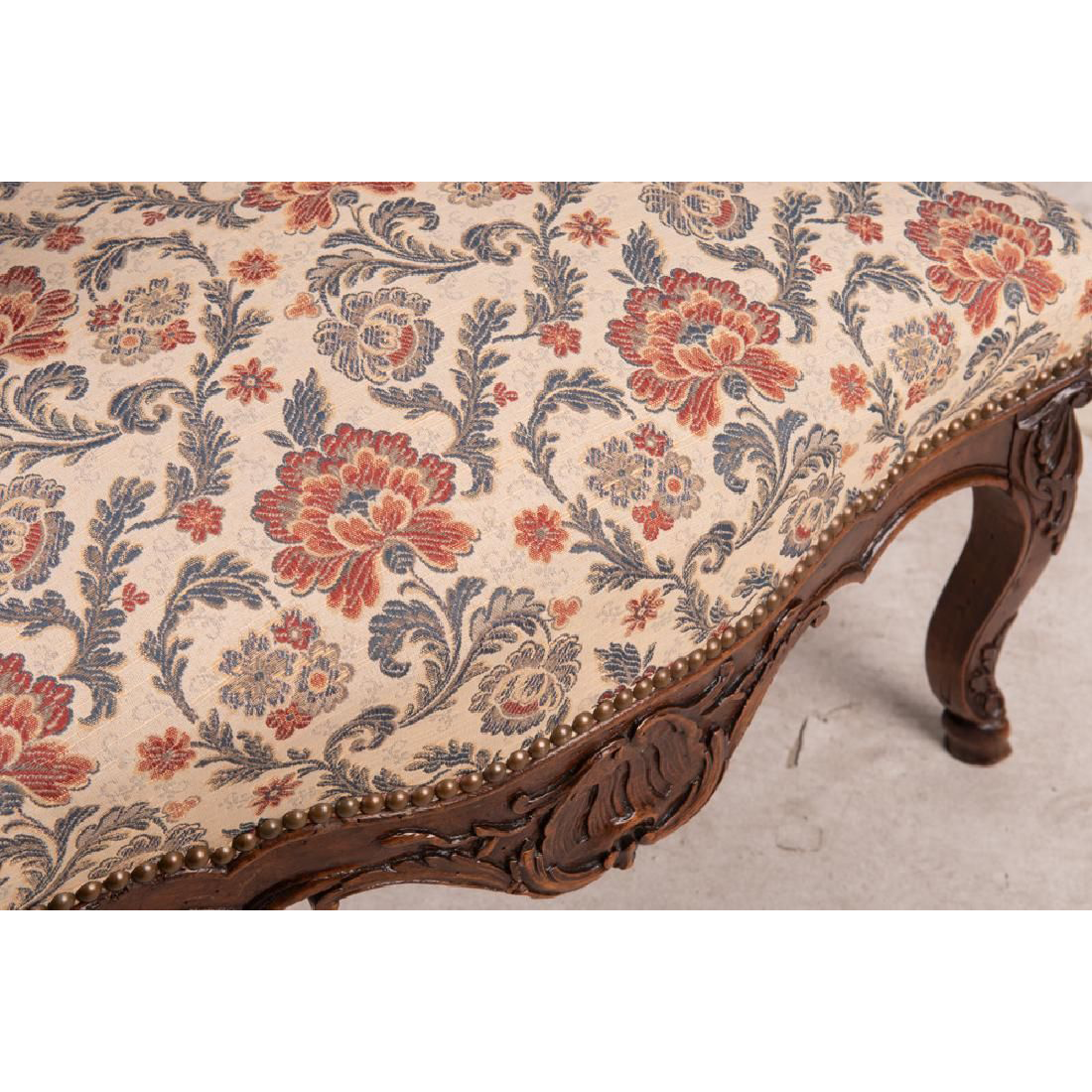 AF2-155: ANTIQUE LATE 18TH CENTURY FRENCH LOUIS XV / REGENCE BEECHWOOD FAUTEUIL