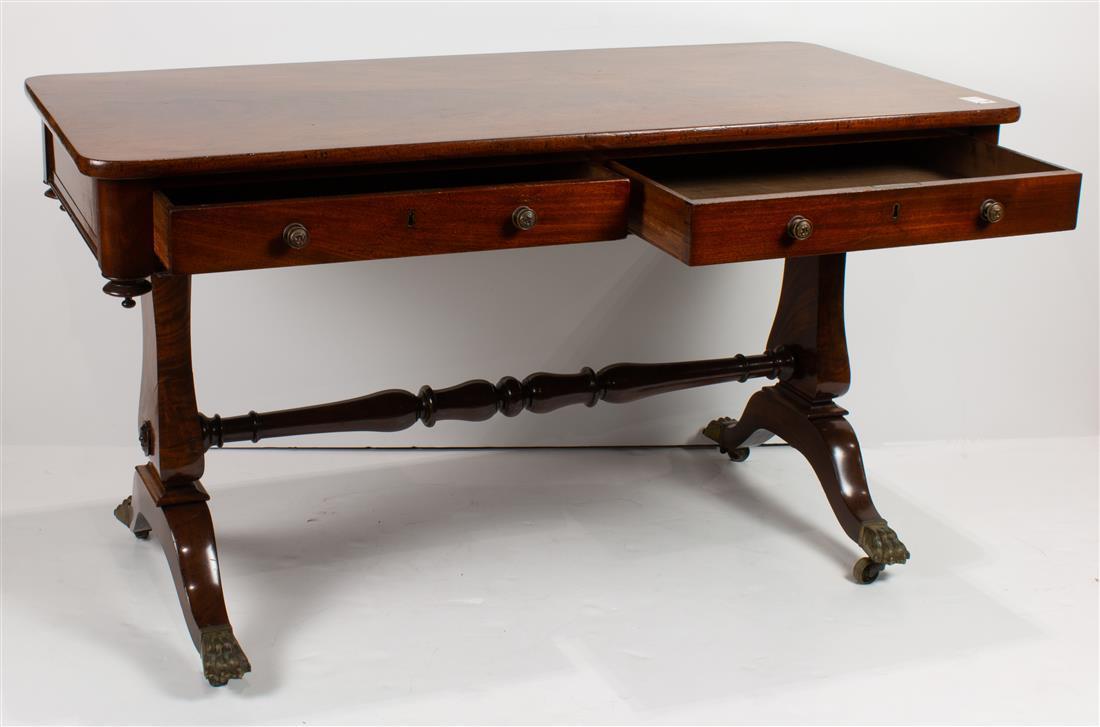 AF1-284: Antique Early 19th C English Regency Writing / Sofa Table