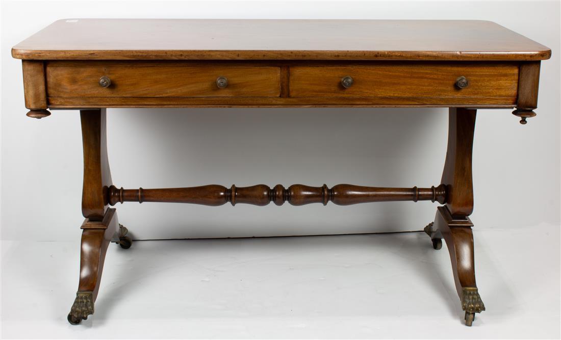 AF1-284: Antique Early 19th C English Regency Writing / Sofa Table