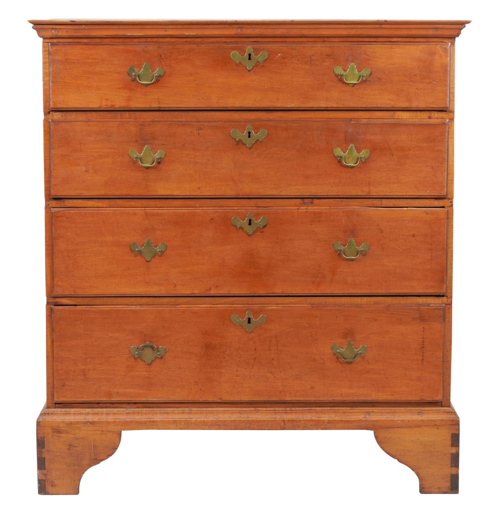 ANTIQUE AMERICAN FEDERAL MAPLE CHEST | Work of Man