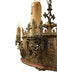 1920's  Beaux Arts Spanish Gothic Chandelier by Lion Elec | Work of Man