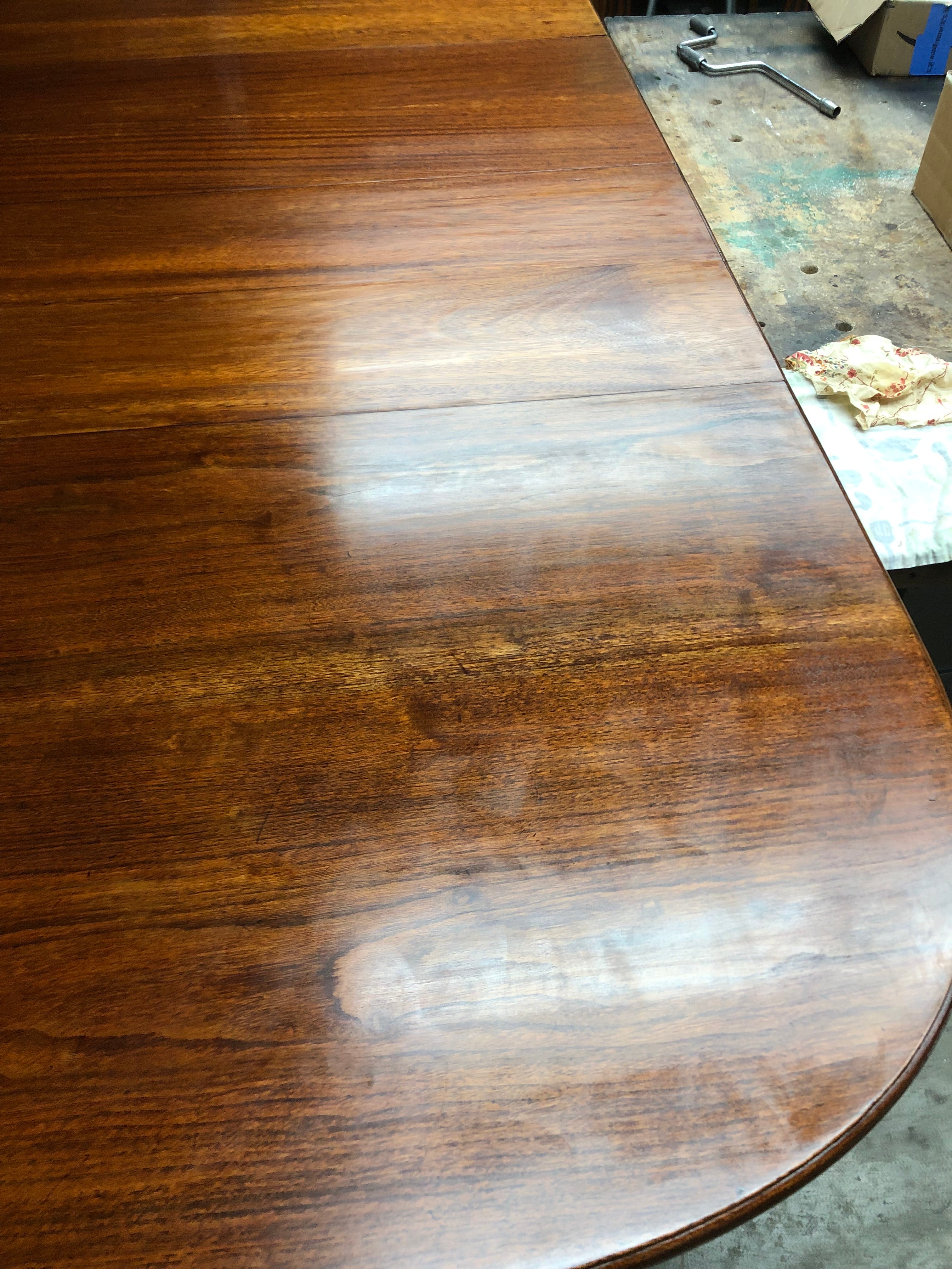 AF1-123: ANTIQUE CIRCA 1880 AMERICAN VICTORIAN WALNUT EXTENSION DINING TABLE