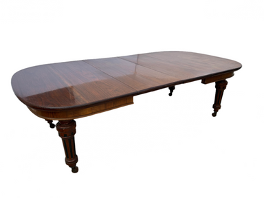 Antique Circa 1860 American Victorian Walnut Extension Dining Table | Work of Man