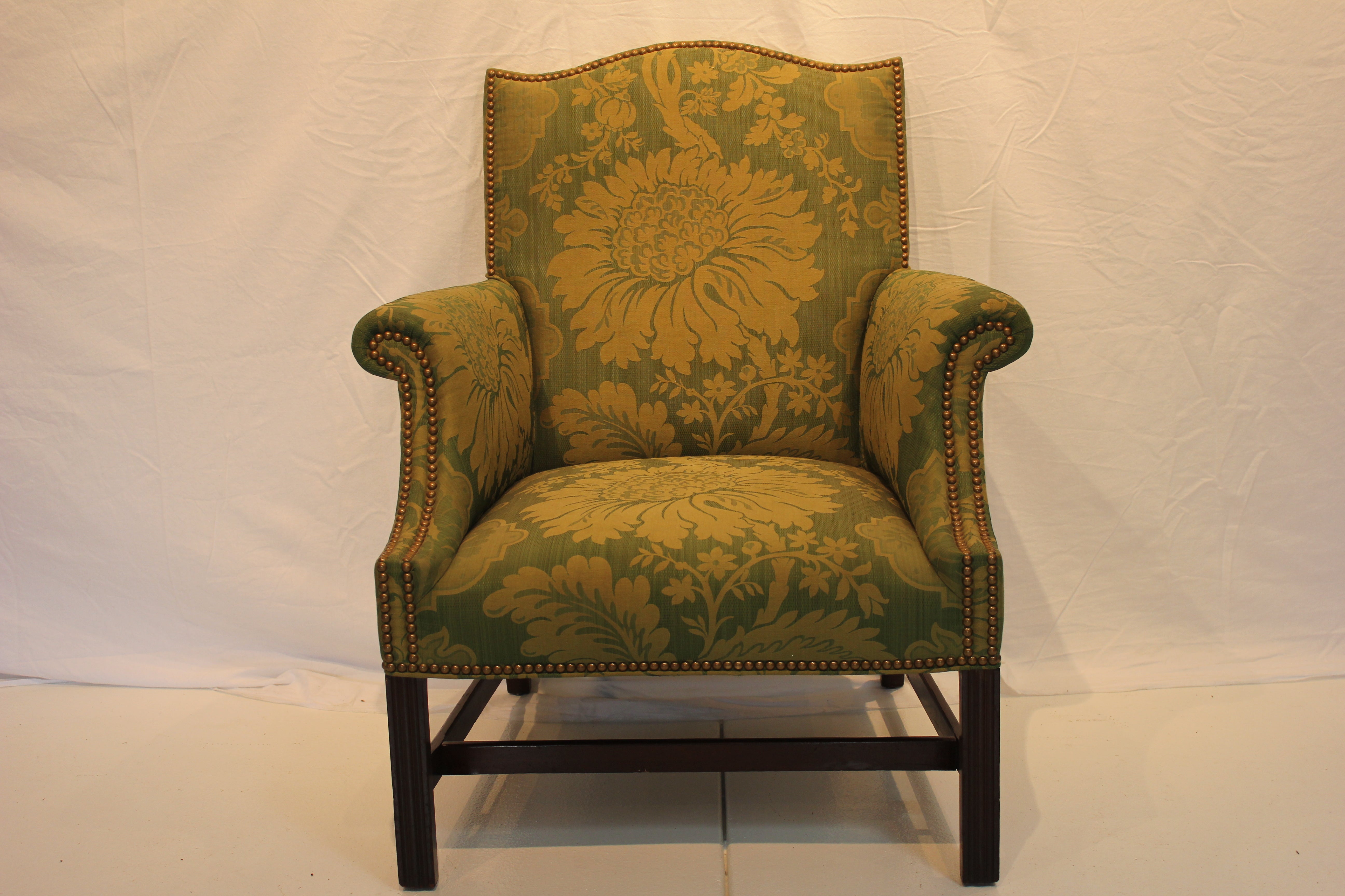 AF2-319: Antique Early 20th Century Upholstered Georgian Arm Chair