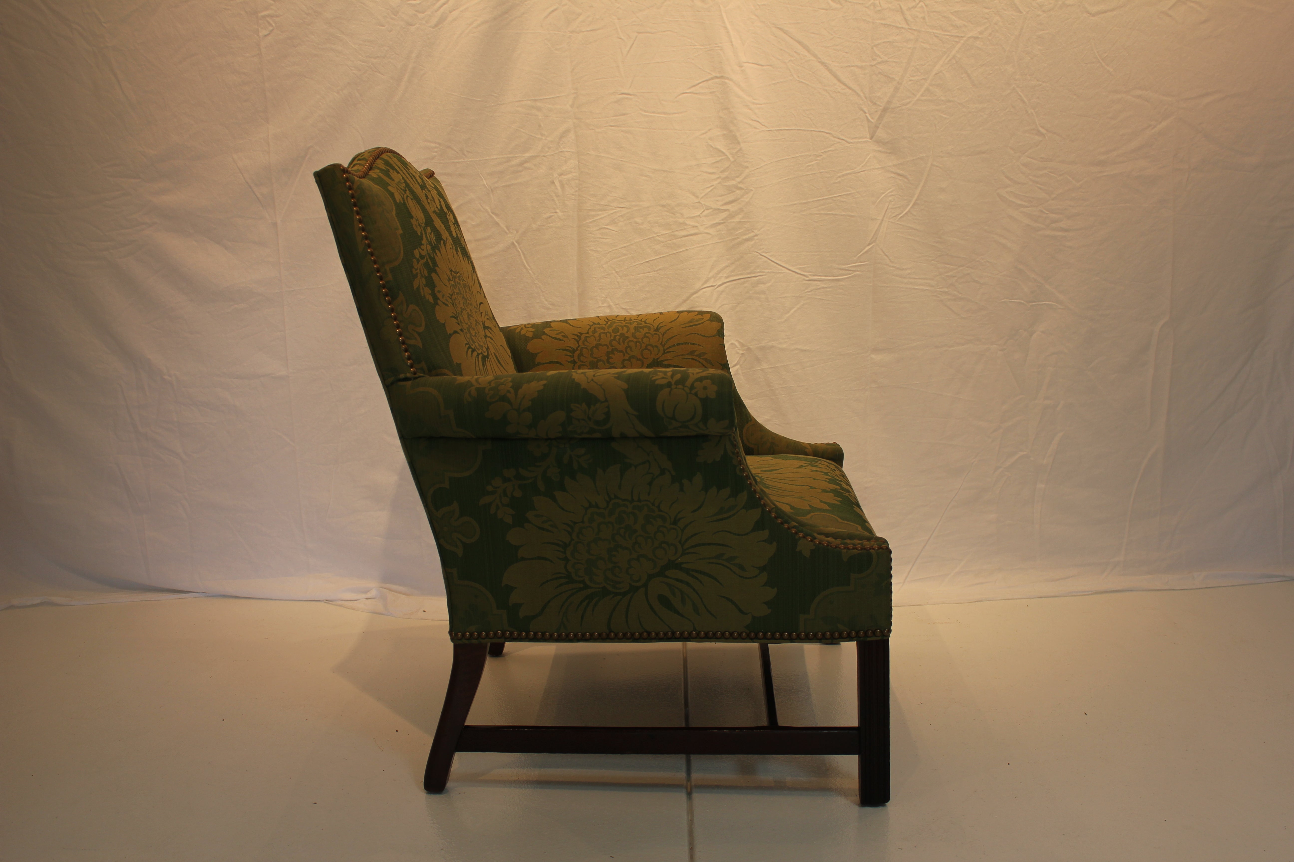 AF2-319: Antique Early 20th Century Upholstered Georgian Arm Chair