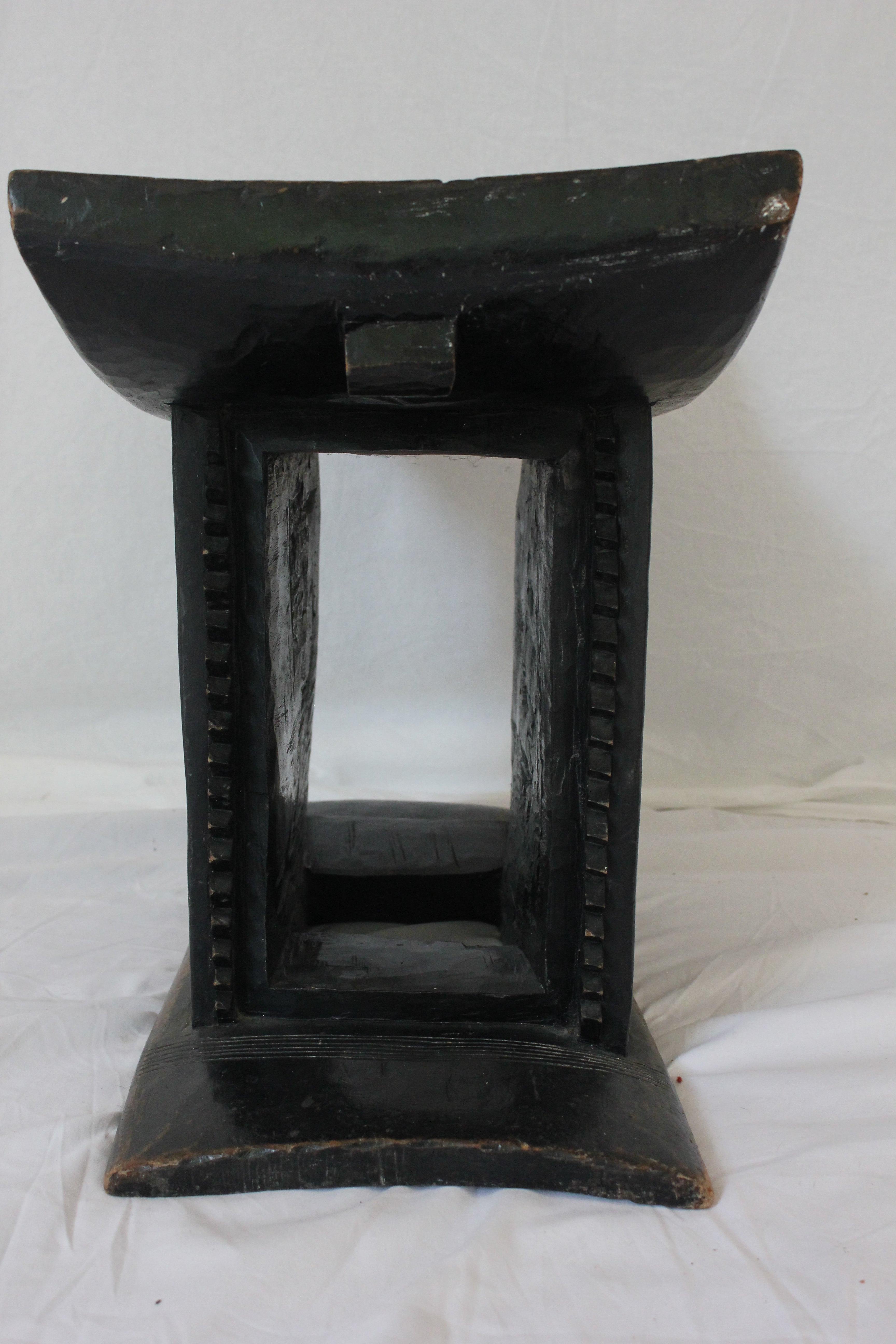 AF2-369: Antique Late 19th Century Carved African Tribal Stool