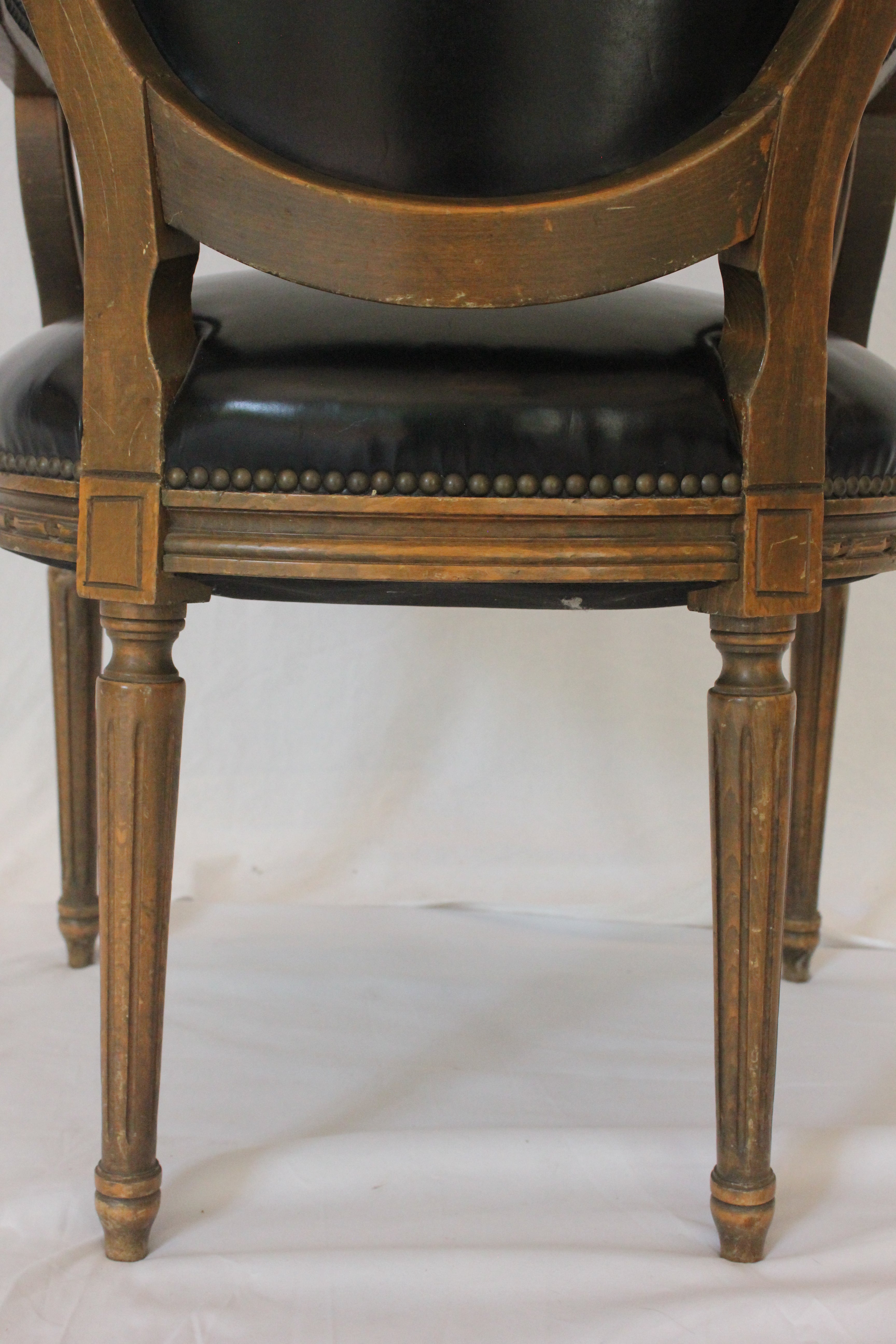 AF2-159: Antique Pair of Early 20th Century Louis VI Style Fauteuils