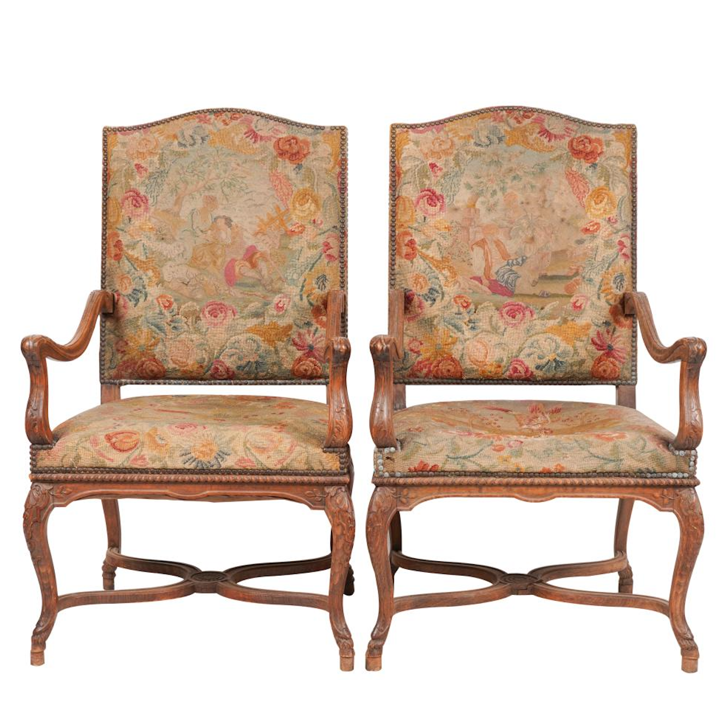 ANTIQUE FRENCH LOUIS XV FAUTEUILS | Work of Man