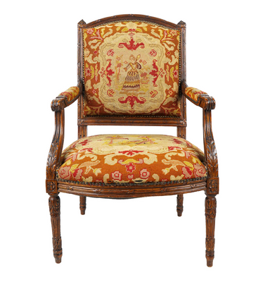 ANTIQUE FRENCH LOUIS XVI FAUTEUIL | Work of Man