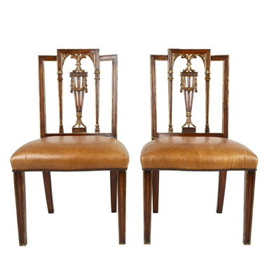 VINTAGE THEODORE ALEXANDER FRENCH DIRECTOIRE CHAIRS | Work of Man