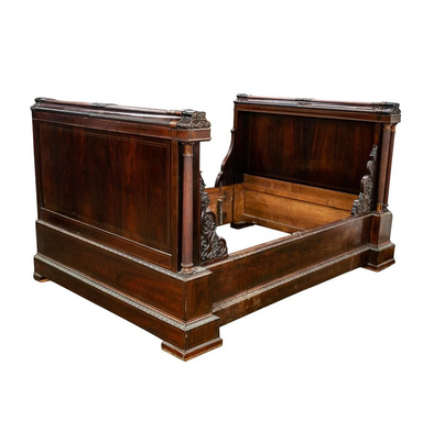 Antique FRENCH ROSEWOOD BED ALEXANDRE MAIGRET | Work of Man