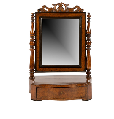 ANTIQUE AMERICAN FEDERAL SHAVING MIRROR | Work of Man