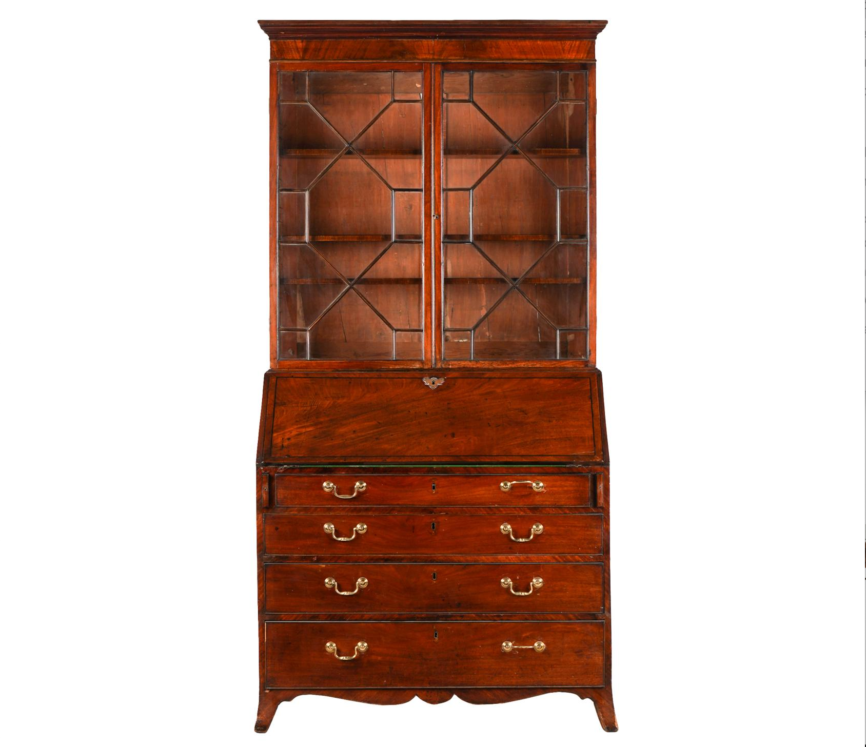 ANTIQUE ENGLISH HEPPLEWHITE STYLE MAHOGANY SECRETARY | Work of Man