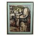 Mother & Child - American School - Mid 20th Century - Oil on Paper Painting | Work of Man