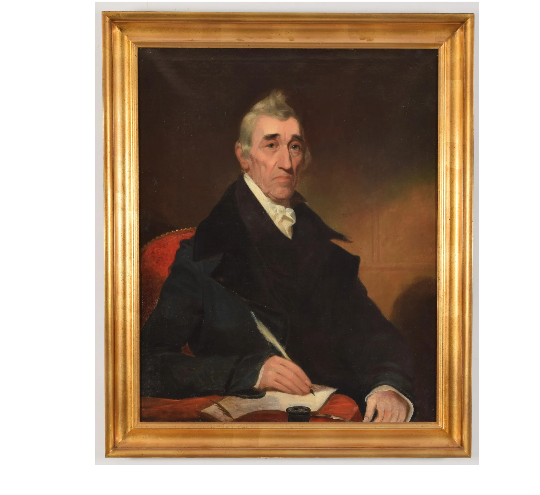 AW586: William Henry Powell - Circa 1838 Portrait of James Nesmith - Oil on Canvas
