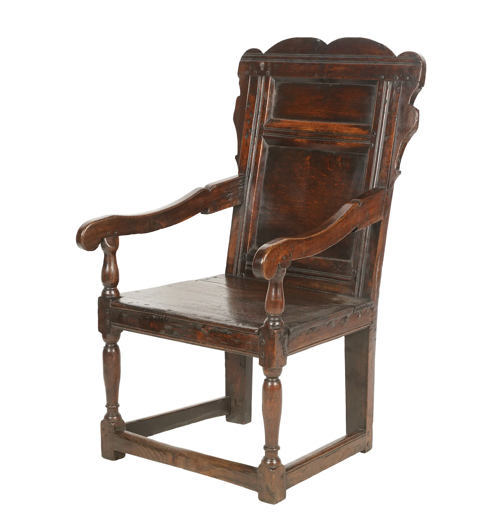 Antique Early English Wainscot Arm Chair | Work of Man