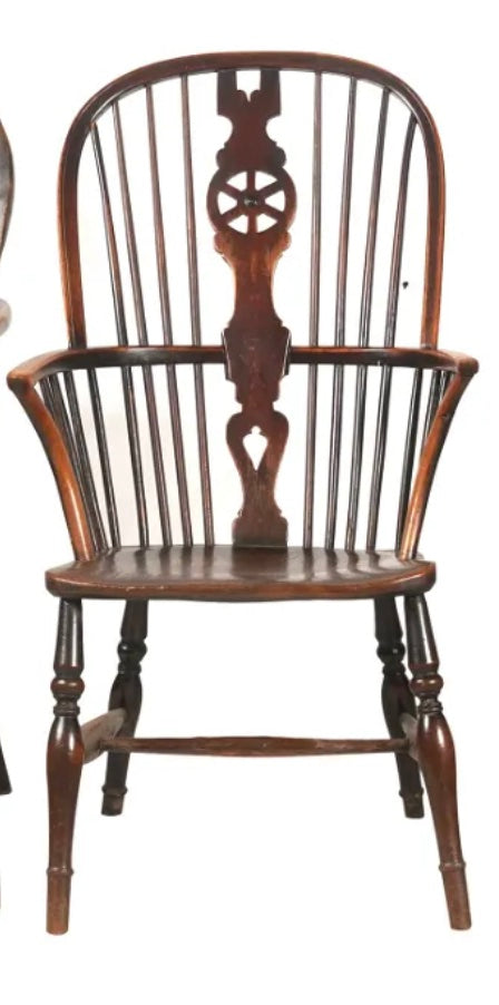 AF2-421: Antique Late 19th Century English Windsor Hoop Back Arm Chair