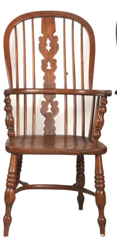 AF2-422: Antique Late 19th Century English Windsor Hoop Back Arm Chair