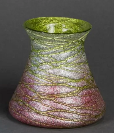Art Nouveau Kralik Art Glass Vase