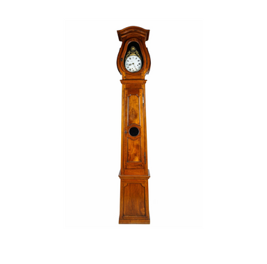 18th Century French Regency Pine Tall Case Clock