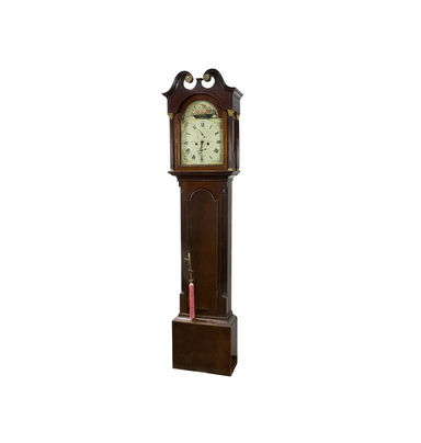 Early 19th C Mahogany Tall Case Clock William Sparks, Aberdeen Scotland