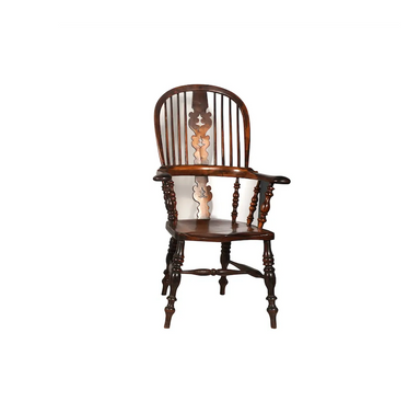 Antique English Windsor Hoop Back Arm Chair | Work of Man