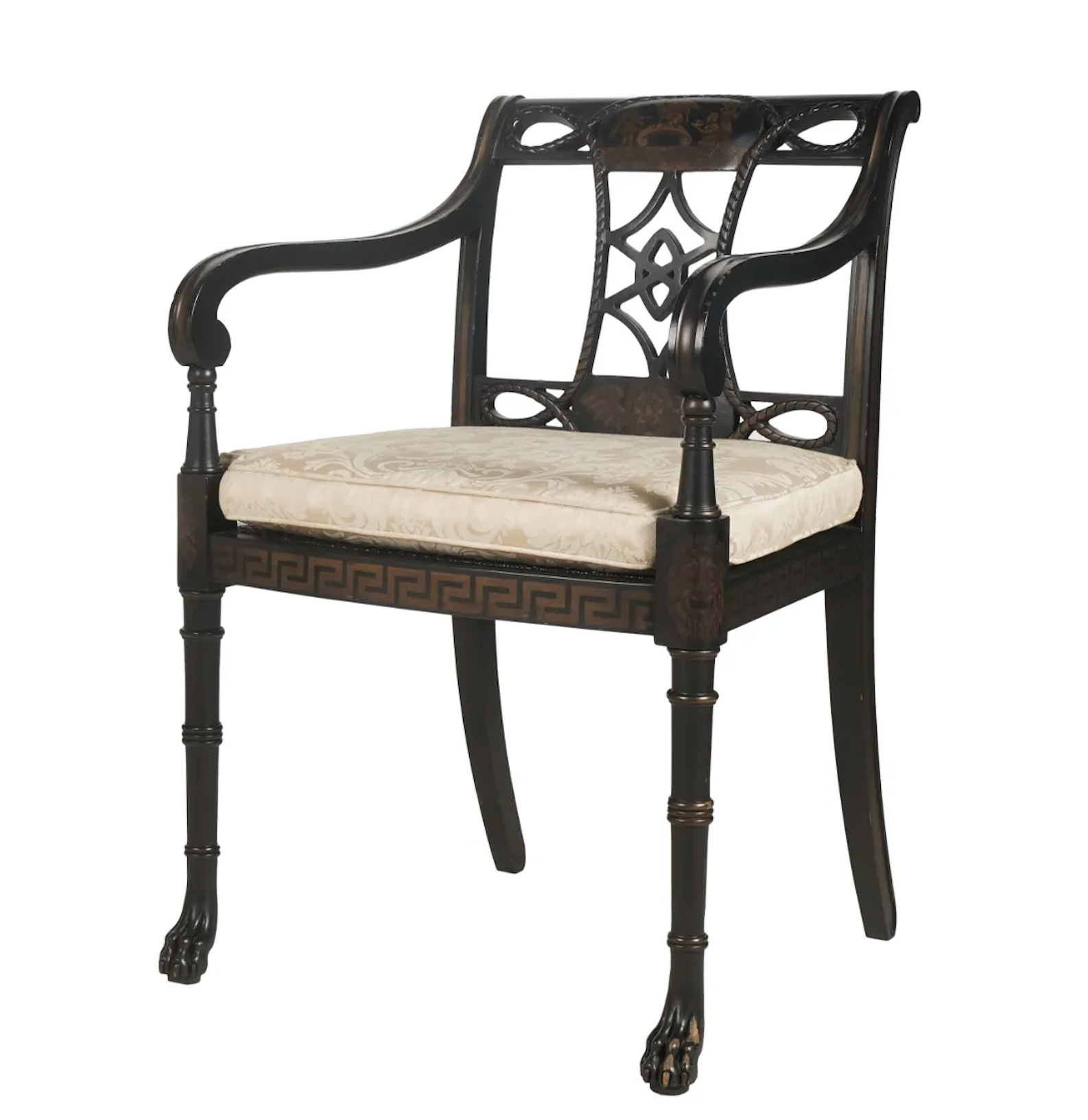 Antique English Regency Arm Chair | Work of Man