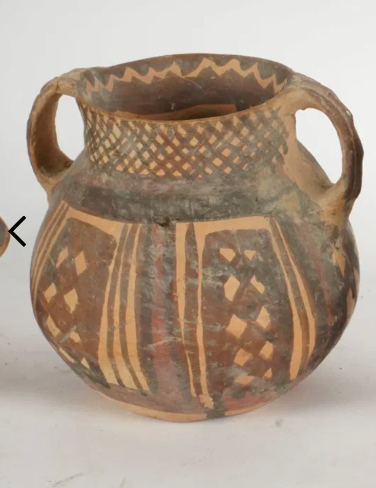 DA5-022: Early Chinese Neolithic Period Two Handled Cup From Machang Phase of Majiayao Culture