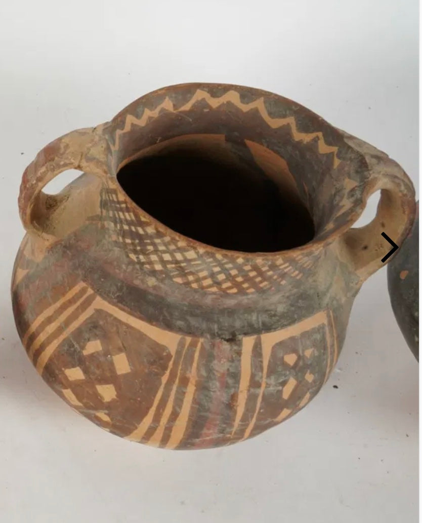 DA5-022: Early Chinese Neolithic Period Two Handled Cup From Machang Phase of Majiayao Culture