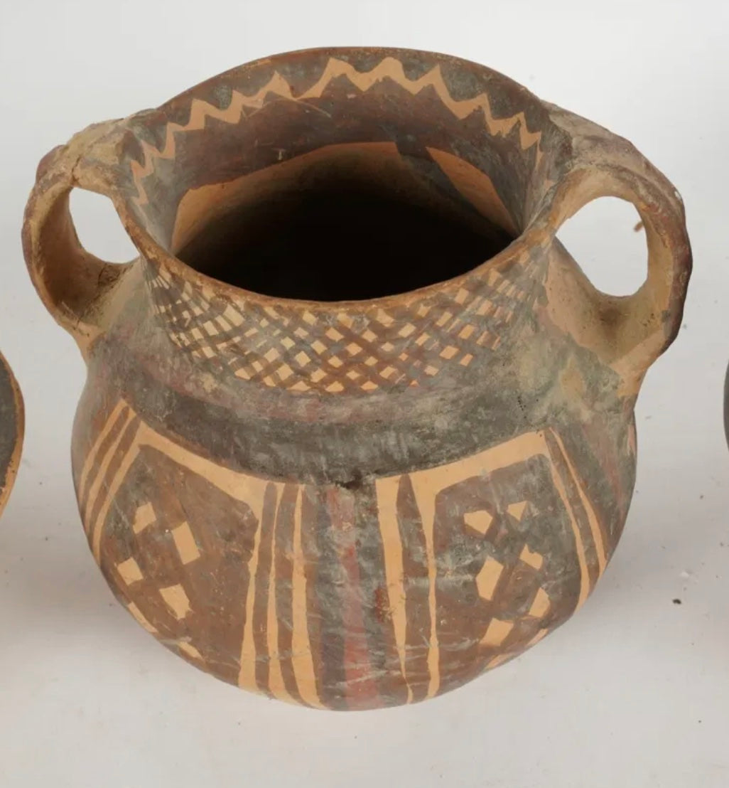 DA5-022: Early Chinese Neolithic Period Two Handled Cup From Machang Phase of Majiayao Culture