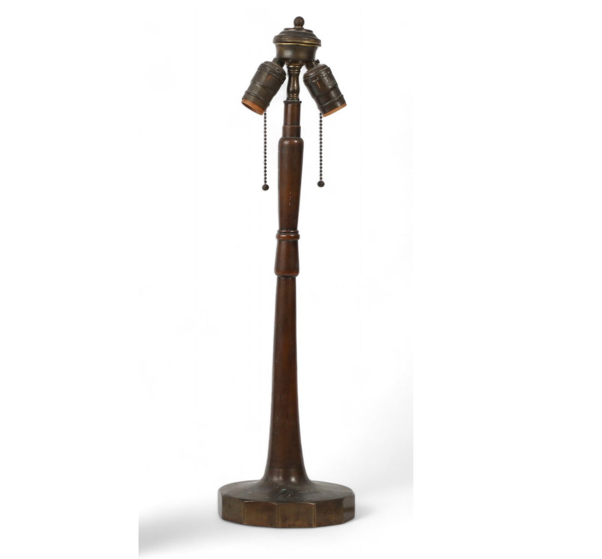 AL2-042: Antique Patinated Bronze Table Lamp Circa 1900