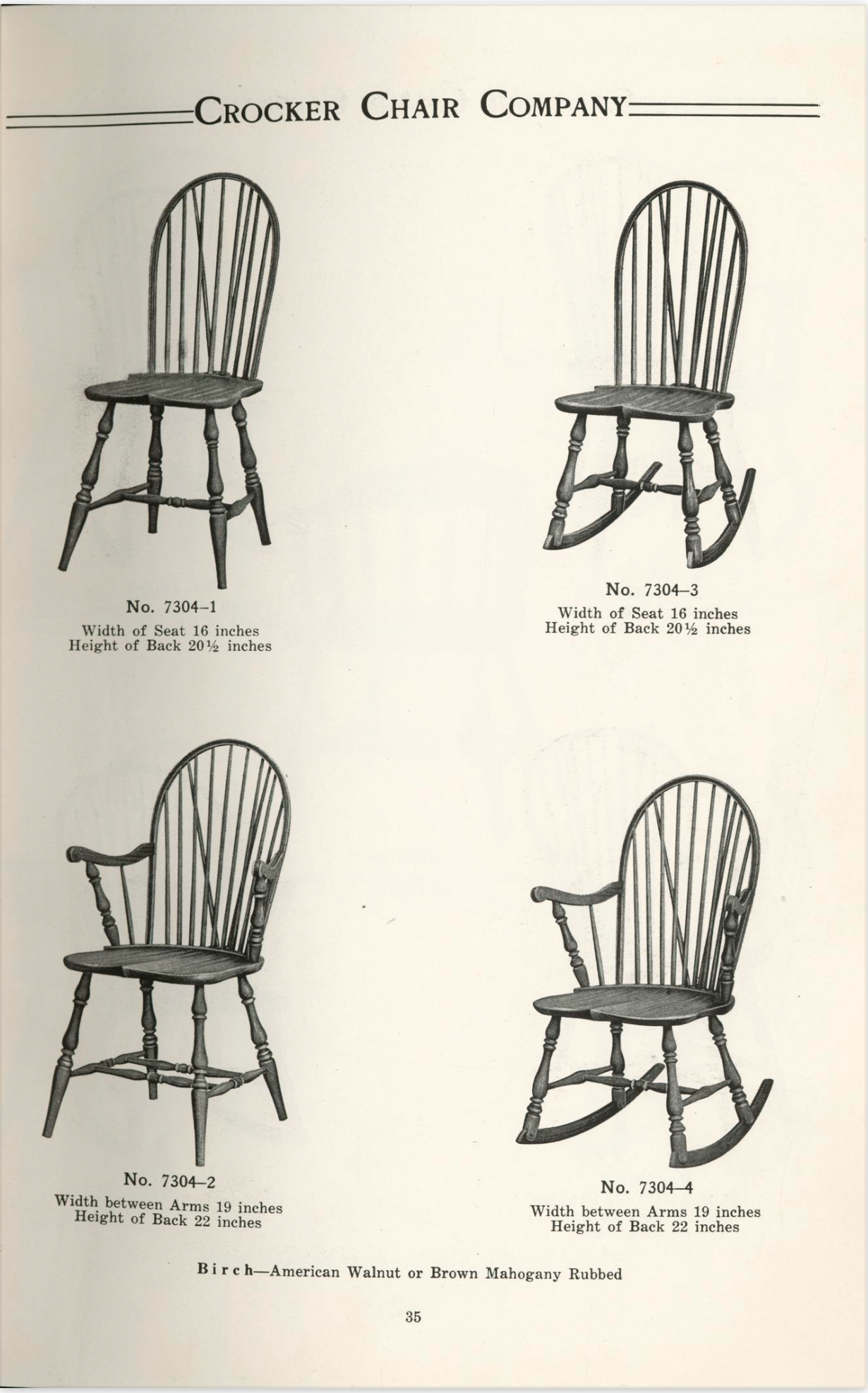 AF2-234: Antique Assembled Set of Six C 1920's Crocker Chair Co Windsor Chairs With Original Paint