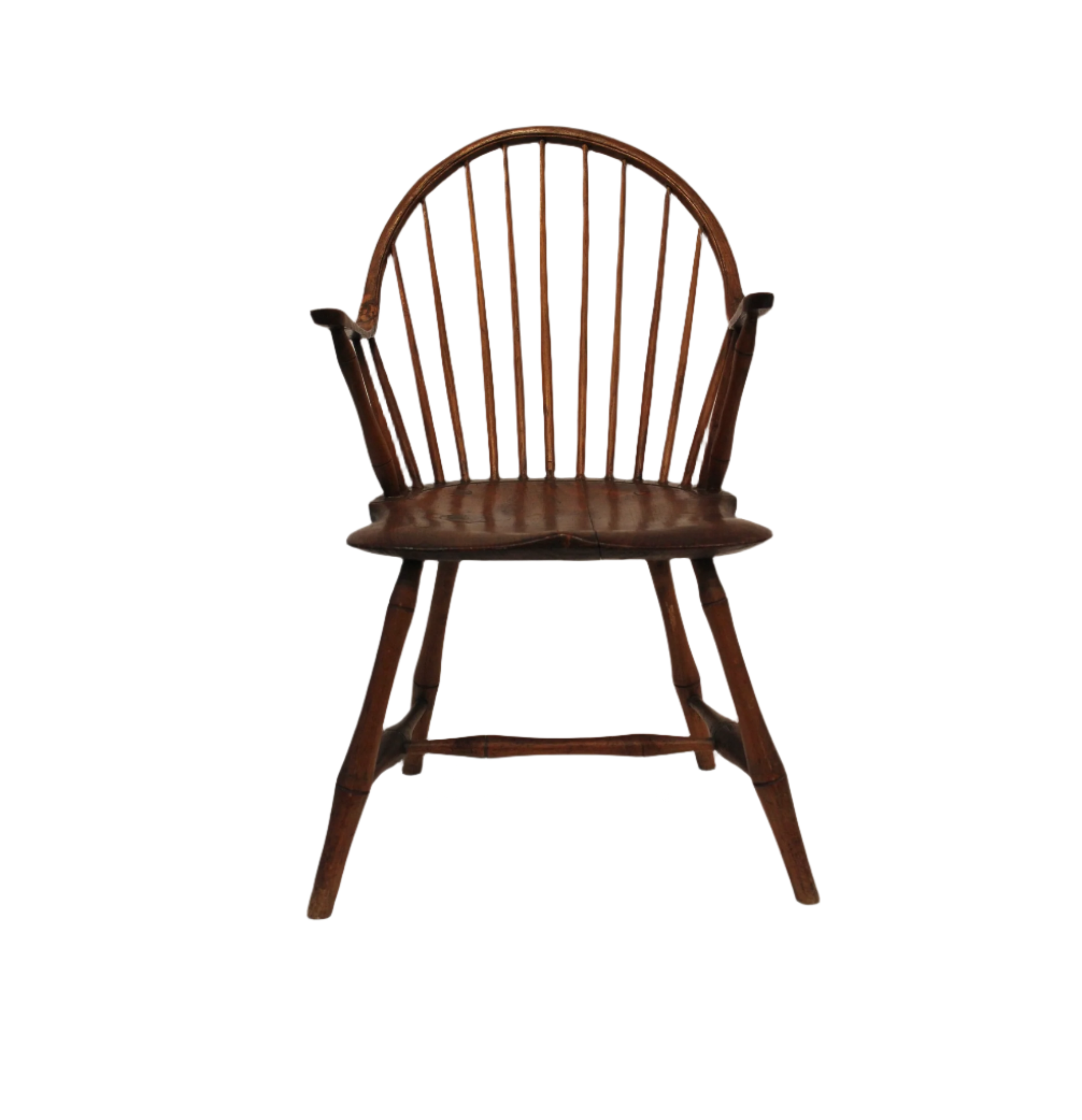 Antique American Continuous Arm Windsor Chair