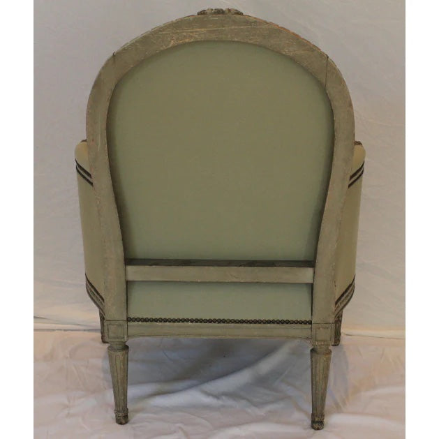 AF2-347: Antique Late 19th Century Louis XVI Style Bergere - Purchased from the Estate of Doris Duke - New Jersey Farm