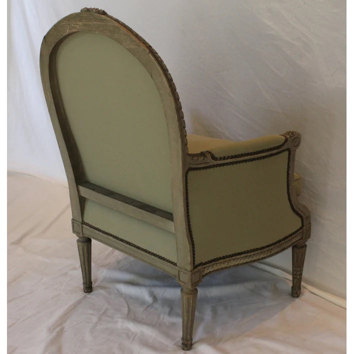 AF2-347: Antique Late 19th Century Louis XVI Style Bergere - Purchased from the Estate of Doris Duke - New Jersey Farm