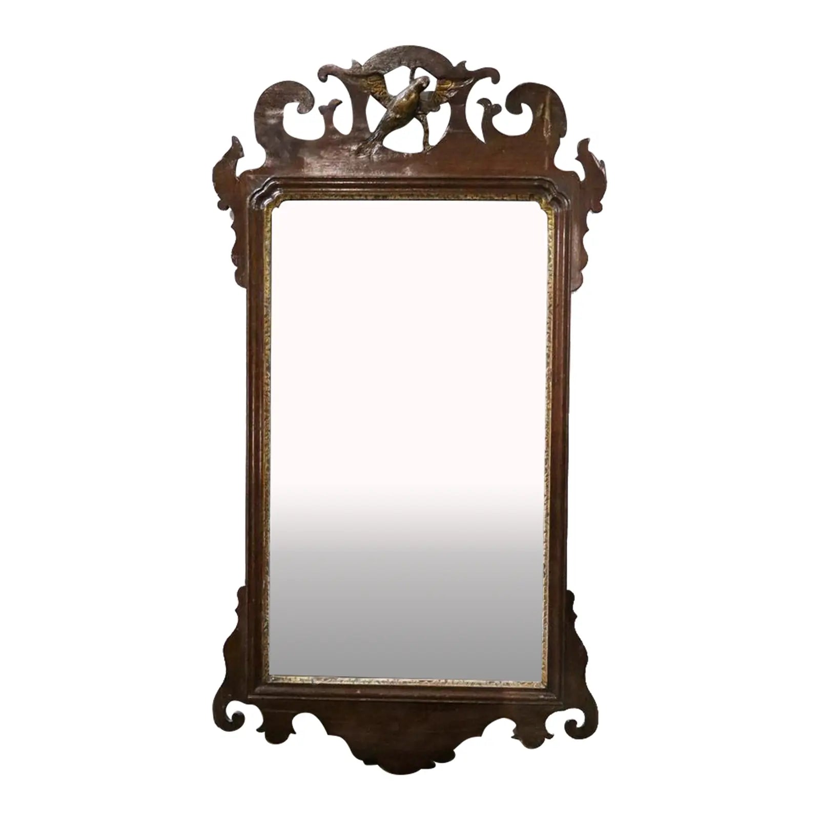 antique-early-19th-century-american-federal-mahogany-framed-mirror | Work of Man