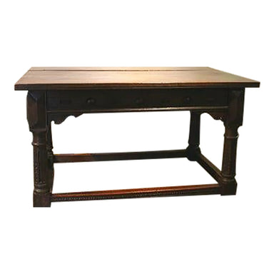 antique-late-18th-century-english-jacobean-carved-oak-refectory-table | Work of Man