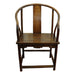 Antique Late 19th Century Chinese Hardwood Horseshoe Chair | Work of Man