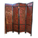 antique-late-19th-century-cinnabar-and-black-lacquer-chinese-four-panel-screen | Work of Man