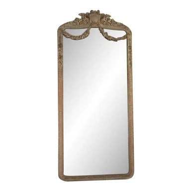 antique-late-19th-century-french-louis-xv-style-mirror-with-garland-design | Work of Man