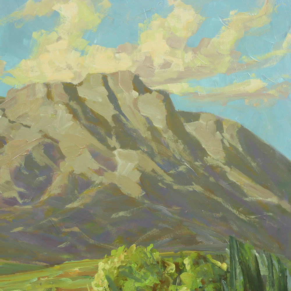 AW568: Fred Korburg - "Remur Rhone Valley" - Mid 20th Century - Oil on Board