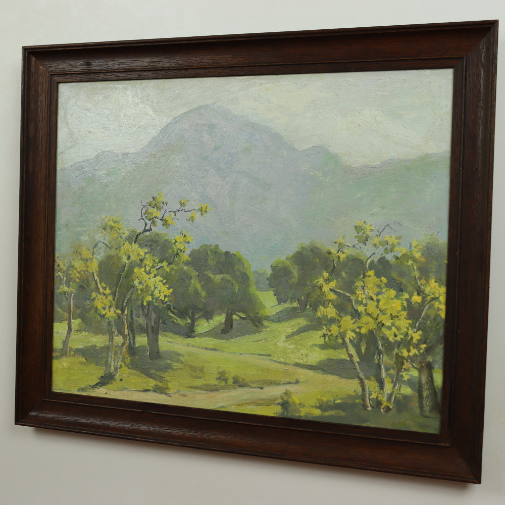 AW105 - Ralph Holmes - California Landscape - Oil on Board - Early 20th Century
