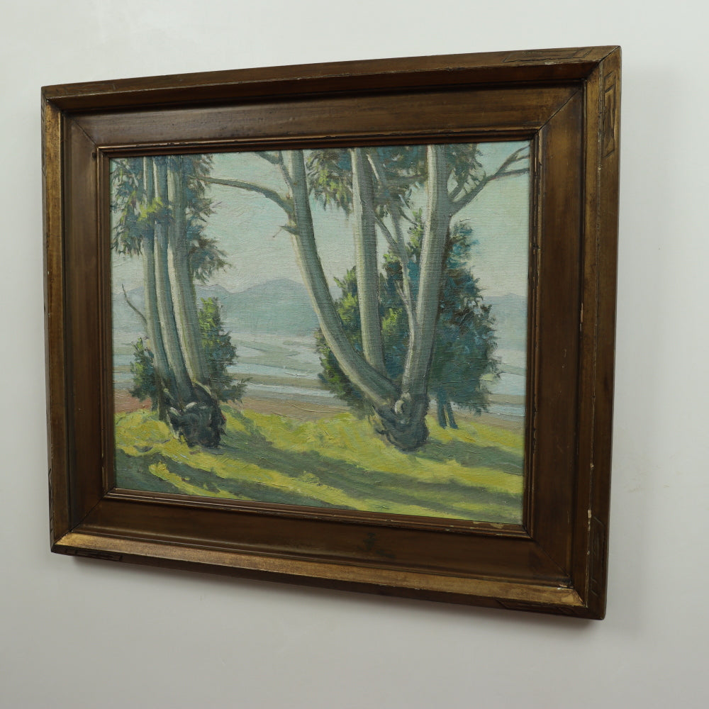 AW110 - Ralph Holmes - California Plein Air Landscape - Oil on Canvas - Circa 1920