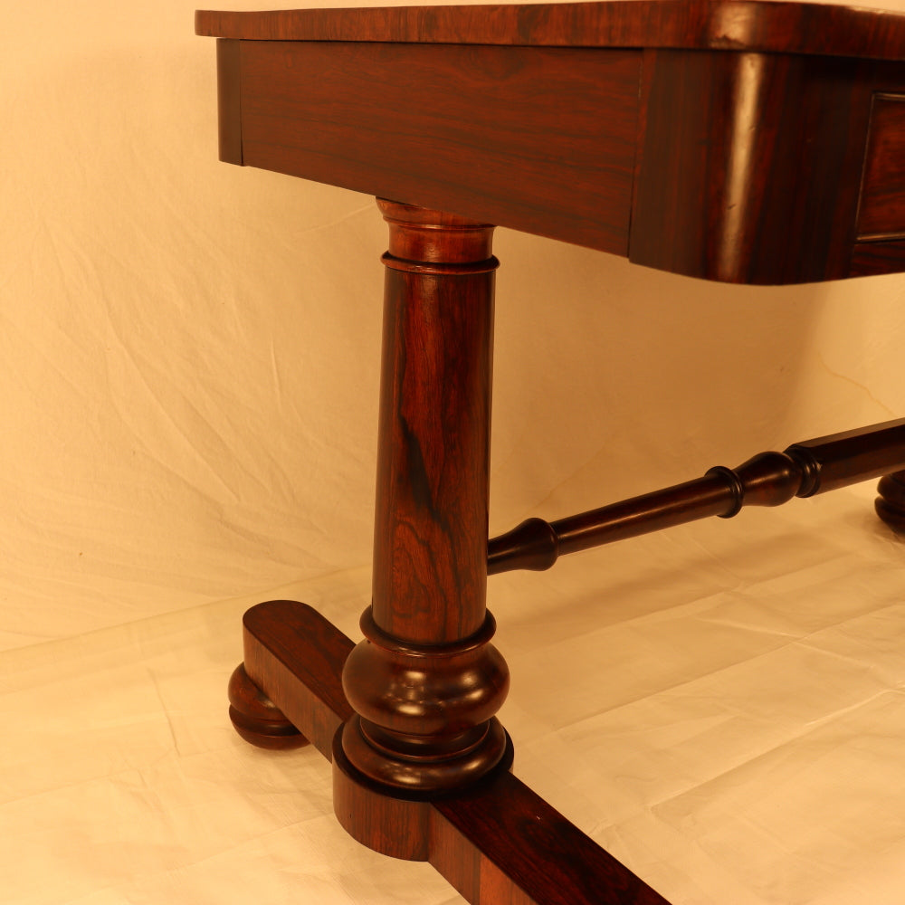 AF1-398: Antique English Regency Rosewood Library Table