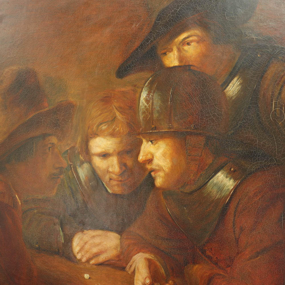 AW278: After  Rembrandt Van Rijin "Game of Chance" - Agathe Van Wein - Oil on Canvas