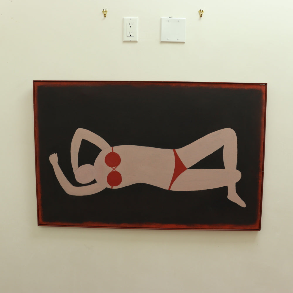 AW685: Doris Lee "Sunbather" Oil on Canvas